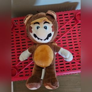 6in Tanooki Mario Plush Nintendo Brand Excellent condition